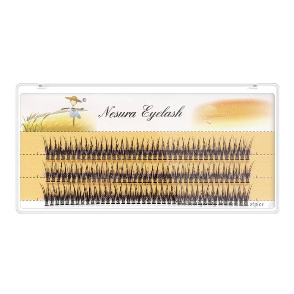 Mink Soft Swallow Tail Naturlige Øjenvipper Kunstige Vipper Klyngevipper Individuelle Vipper 10MM