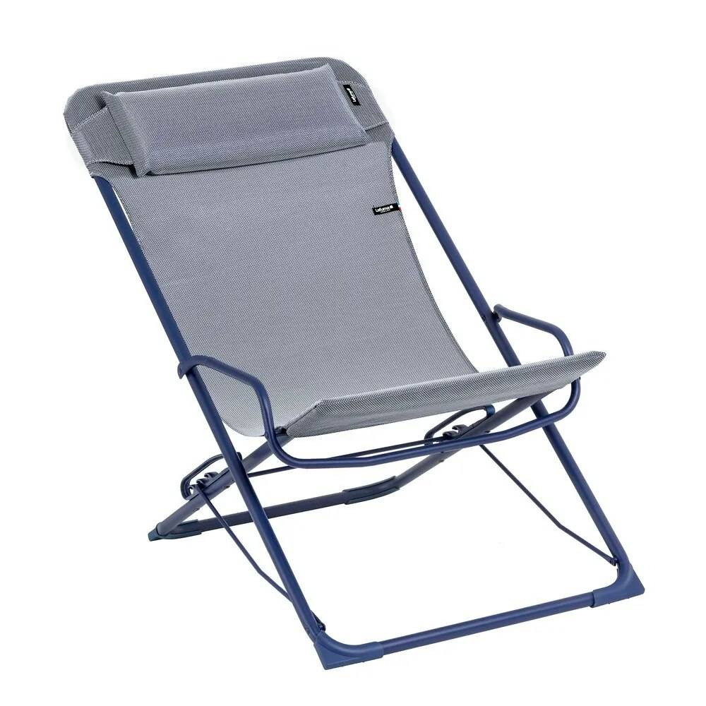 Lafuma Transaswing Folding Rocking Deckchair Blue - Liggestole og Solsenge Batyline Blå - LFM5395_9940