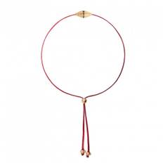 Dorothée Sausset, Accessories , Dame, Rød, ONE SIZE, Uld, Håndlavet Rakhi Armbånd med Ædelsten