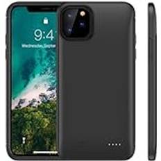 ELLENNE - Smart batterifodral kompatibelt med iPhone X/XS 5,8 tum BATTERY CASE POWER BANK Smal, 6 200 mAh