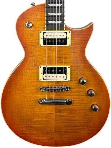 ESP LTD EC-1000T Les Paul Deluxe 2022 - Honey Burst Satin | Honey Burst Satin