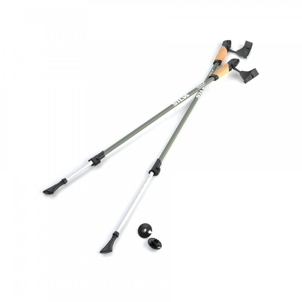 Silva Walking Poles Aluminum Cork - Green