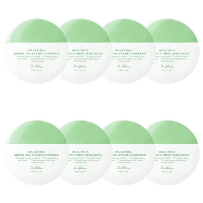 Dr. Althea - Green Tea Fresh Sunscreen SPF50+ PA++++ - 45ml (8ea) Set - black