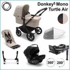 Komplett Startpaket - Bugaboo Donkey5 Mono inkl. Turtle Air BLACK / DESERT TAUPE