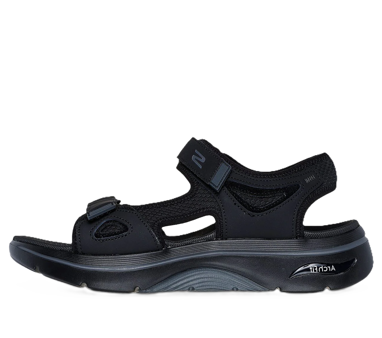 Skechers Go Walk Arch Fit Herre Sandal 46 BLACK