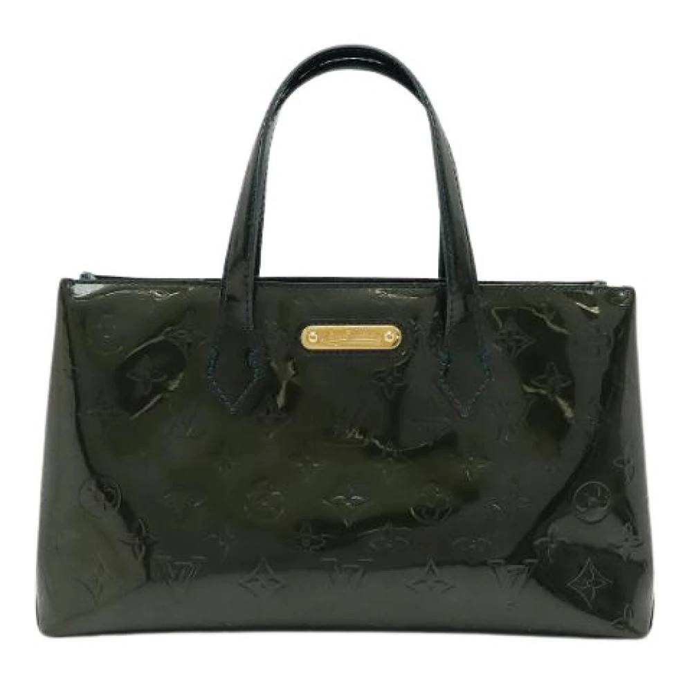 Louis Vuitton Vintage Pre-owned Vernis Wilshire PM Håndtaske - Vintage - Dame - Blå - ONE SIZE - Læder