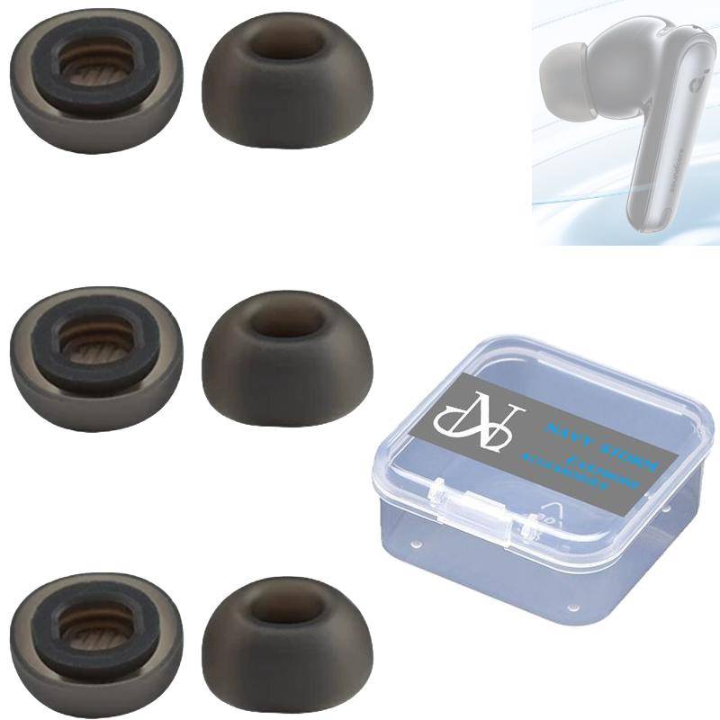 2 st öronproppar för Anker Soundcore Liberty 4 NC / P40i Öronproppar Mjuk Silikon Öronproppar Öronkuddar