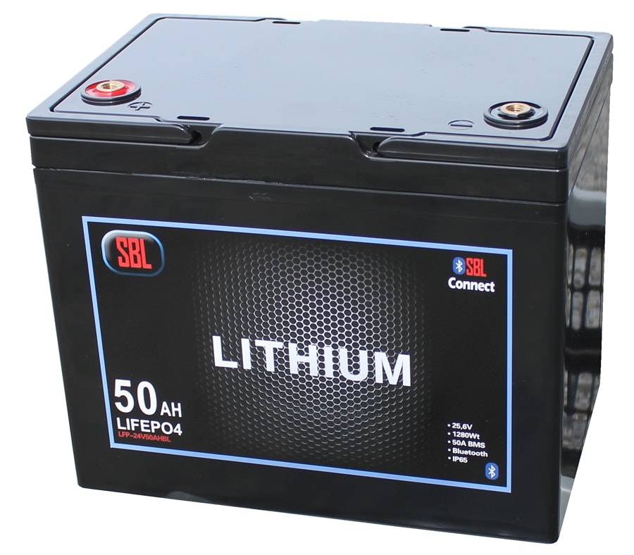 SBL 50Ah 24V Lithiumbatteri Bluetooth - - Just nu: FRI FRAKT