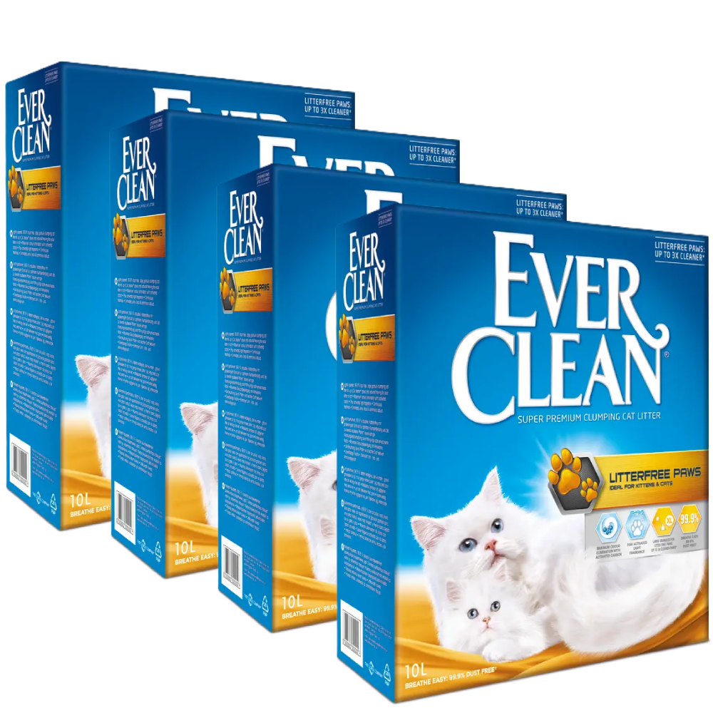 Ever Clean Litterfree Paws - Kattsand 4 x 10 L