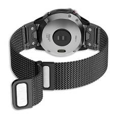 YASPARK Kompatibel mit Garmin Fenix 6 Pro, 22mm Mesh Edelstahl Ersatzband Armband für Fenix 5, Fenix 5 Plus, Fenix 6, Fenix 7, Fenix 7 Solar, Fenix 7 Sapphire Solar, Garmin Instinct, Forerunner 935