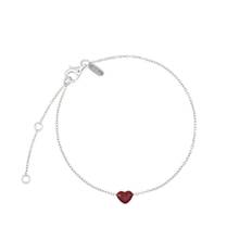 Little Big Love Bracelet Burgundy - Silver
