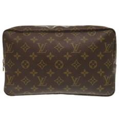 Louis Vuitton Vintage, Pre-owned, Dame, Brun, ONE SIZE, Tyl, Pre-owned Canvas clutches