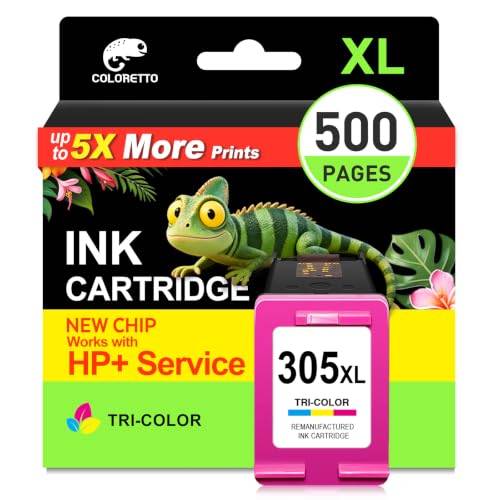 COLORETTO 305XL bläckpatron kompatibel med HP 305 XL 1 färg