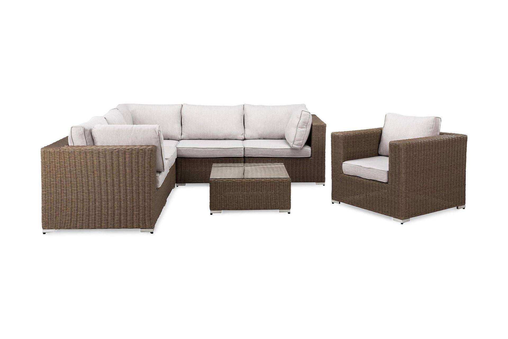 Marcus Loungegrupp - Brun / Vita dynor Loungeset & loungegrupp Beige,Brun deNoord