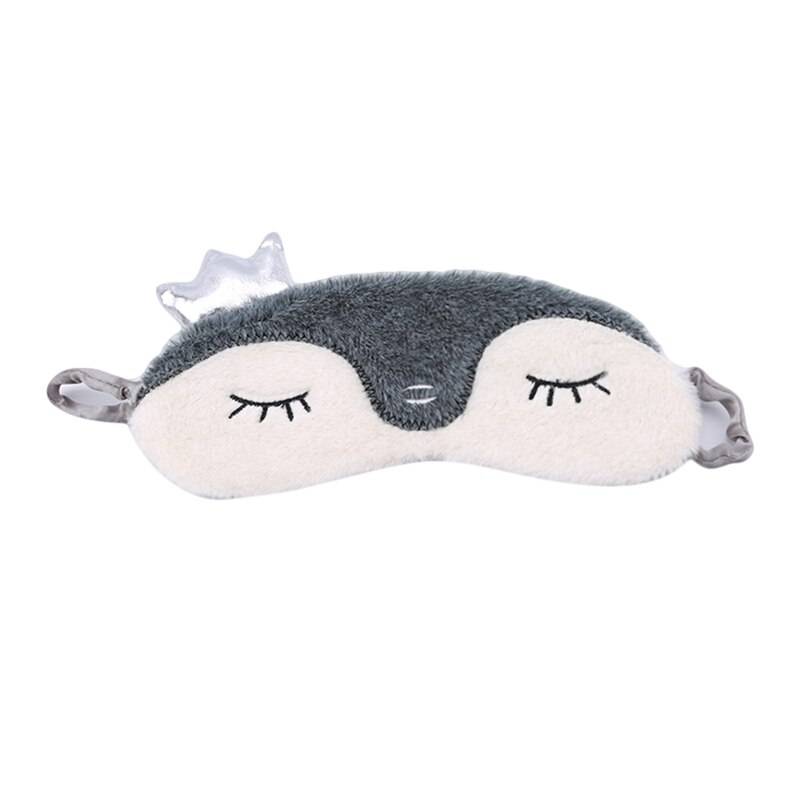 1pc söta kanin sovmask ögonskugga täckplåster för flicka barn tonåring ögonbindel resor smink ögonvårdsverktyg natttillbehör