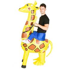 Oppustelig Ridende Girafkostume