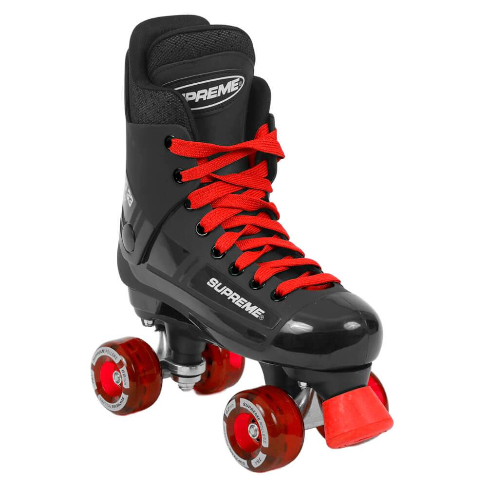 Supreme Turbo 33 Nylon Side-by-Side Rullskridsko Svart/Röd