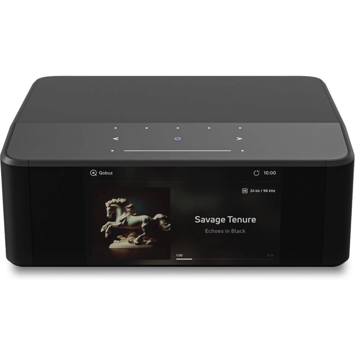 BlueSound NODE ICON - Nätverksljudspelare, Wi-Fi, Bluetooth, AirPlay 2, Qobuz, Tidal, Spotify, Deezer, Roon Ready, Ethernet, Inbyggd DAC, USB-ingång
