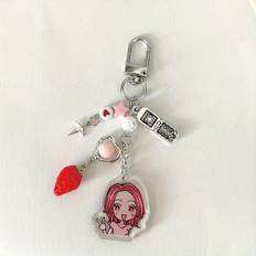 TEMU 1pc Nana Comic Two-dimensional Theme Keychain, Red Backpack Key Chain. Can Be Used For Bag, Mobile Phone, Party Diy Decoration Matching