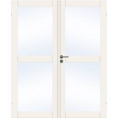 Swedoor, Purity GW02L, Dobbelt dør, Hvid NCS S0502-Y, Clever-line, M13,1x20