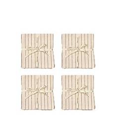 STUDIO FEDER Livia Napkin 4-Pack - Cot/Lin |Beige |40X40 cm