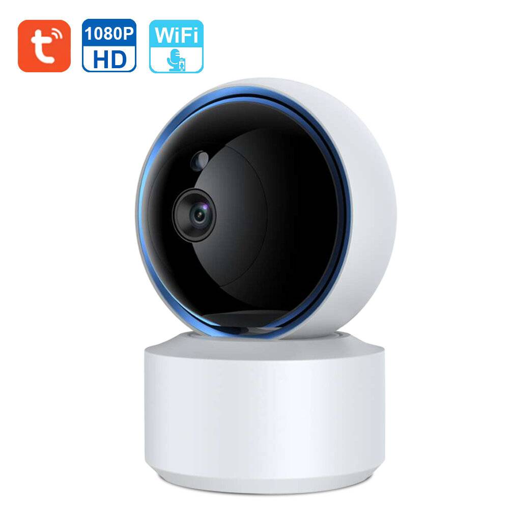 2MP Smart Tuya Security Camera Wireless PTZ IP Cam IR Nattsyn Rörelsedetektering Tvåvägs Intercom Telefon Fjärrövervakni
