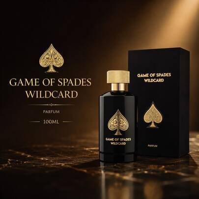 GAME OF SPADES WILDCARD Parfum 100ML lyxig långvarig herrparfym med träig, bärnstensfärgad orientalisk doft, present för män