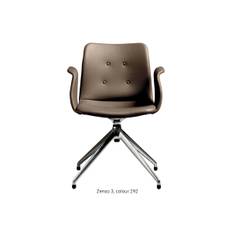 Bent Hansen Primum Chair - 4 star Return Swivel Polish Base - Zenso 3 Læder - 292 / Tilt