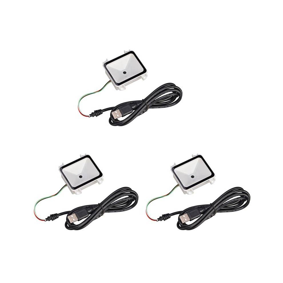 3X Embedded 2D Barcode Scanner USB QR Barcode Reader RS232 TTL Interface Kiosk Small Fixed Installation Barcode Printer