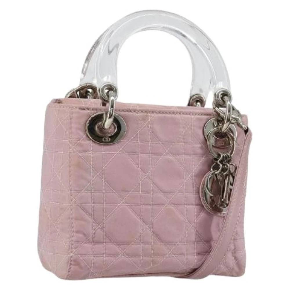 Dior Vintage Pre-owned Vintage Håndtaske - Vintage - Dame - Lyserød - ONE SIZE - Uld