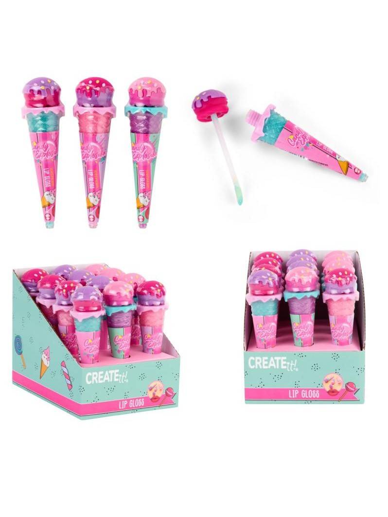 Papirkompaniet LIPGLOSS ICE CREAM CANDY EXPLOSION - LILLA - Lilla