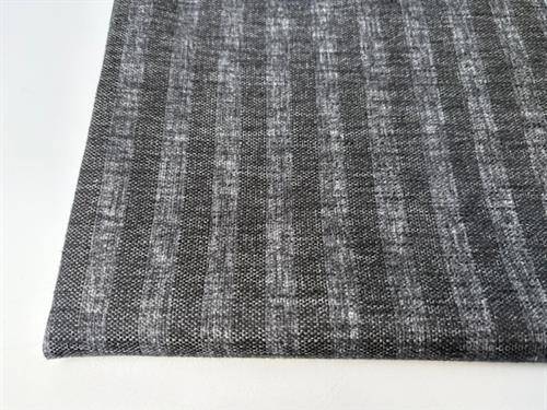 Dekostof - mørklægning, tasker og puder, ebony small stripes
