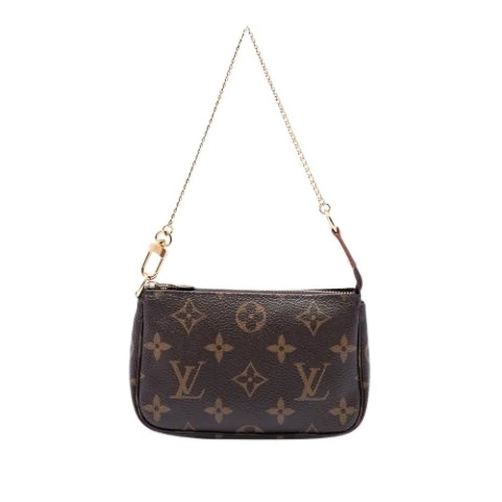 Louis Vuitton Vintage Pre-owned Mini Pochette Accessoires - Vintage - Dame - Brun - ONE SIZE - Uld