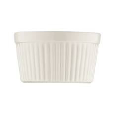 Optiva, Ramekin med relief, vit - 24 st/fp (10 diameter cm)