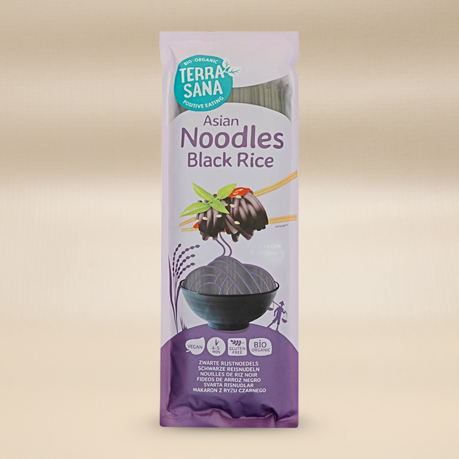 Terra Sana Black Rice Noodles EKO&VEGAN 250g