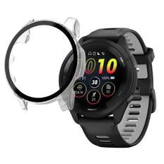Case compatible with Garmin Forerunner 265 - 265 Music - Hard protective case transparent tempered glass screen Phonillico®