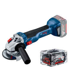 BOSCH GWS 18V-10 Vinkelsliber Li-Ion, brushless, Ø125 mm (uden oplader) +1x batteri Li-Ion, 18V, 5Ah