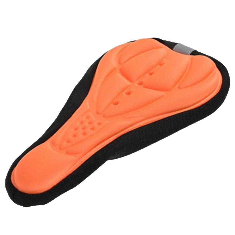3d gel cykelsits sadelplatta mjuk cykelsadel sadelöverdrag bekväm skum sittdyna cykelsadel cykeltillbehör - orange