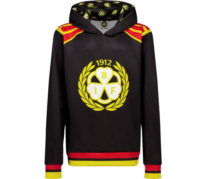 Sub Hoodie JR huvtröja, svart,röd, Barn, 120