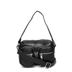 Noella Kendra Bag Black Leather Look - Axelremsväskor - BLACK LEATHER LOOK / black