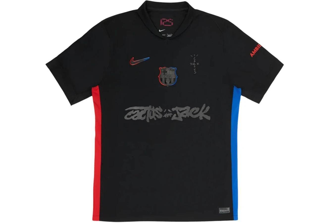 Travis Scott x FC Barcelona 2024/25 Match Away Cactus Jack Jersey Black