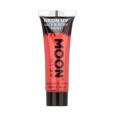 Intens neon UV ansigts og kropsmaling 12 ml Moon Creations rød