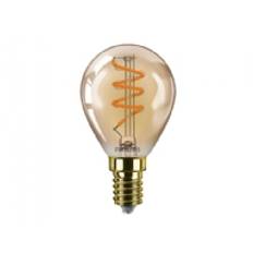 Philips Vintage - LED-filament-lyspære - form: P45 - E14 - 3 W (tilsvarende 25 W) - klasse G - flammelys - 2200 K - ravgul