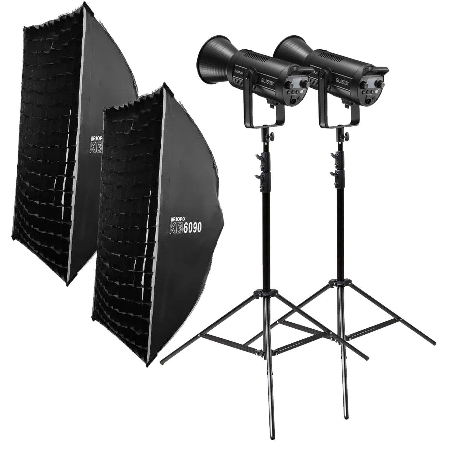 Professionellt LED-Belysningspaket för foto och video