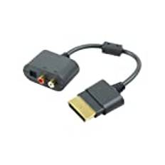 OSTENT Optical RCA Audio Adapter Convertor Cable Cord Compatible for Microsoft Xbox 360 Console Game