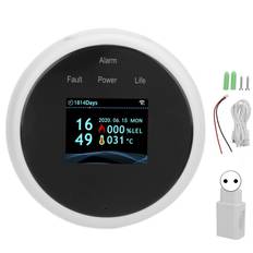 WiFi Combustible Gas Alarm Methane Natural Gas Leakage Detector Sound Light Warning for Tuya