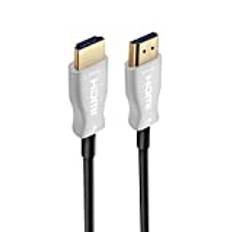 Ewent AOC fiberoptisk HDMI-kabel, 4K@60Hz HDR HDMI-kabel, 4: 4: 4,18 Gbps Dolby HDR HDCP2.2 ARC CEC Ethernet HDMI-kabel, för HDTV, Xbox, PS4, hemmabio, bildskärm, 20m