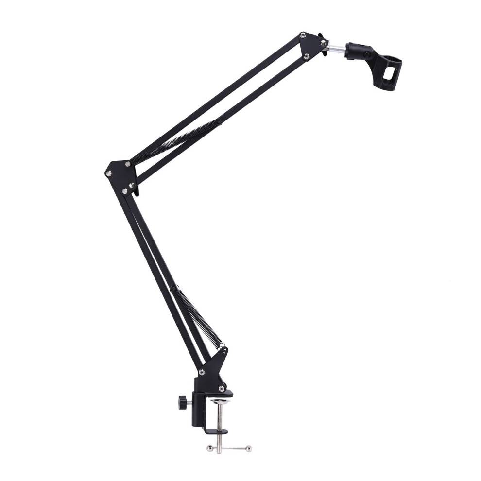 Mic Microphone Stand Suspension Boom Scissor Arm Holder Studio Broadcast Desktop