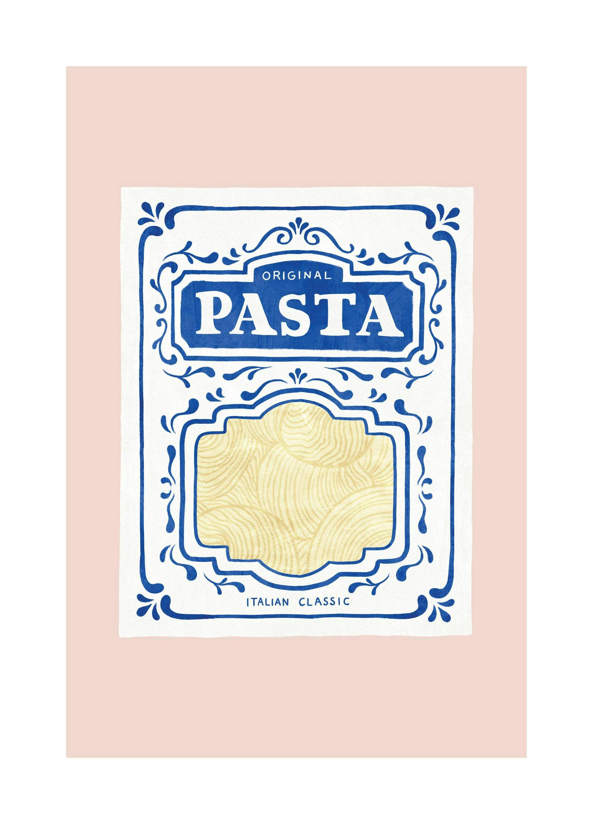 Pasta Illustration Poster (30x40 cm)