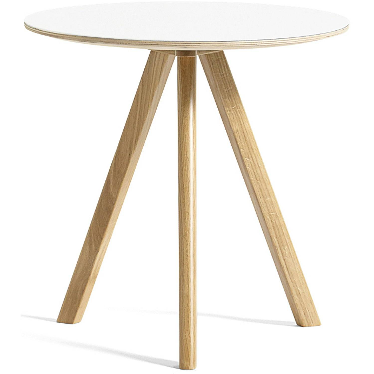 Hay Cph 20 2.0 Sidebord Ø50x49 Cm Vandbaseret Lakeret Eg / t - Sofabord Laminat Hvid - AE859-A528-AR10.